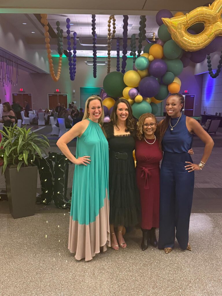 Cornerstone Dental Associates attend the Junior Charity League of Shelby's Beads for Needs Mardi Gras Social